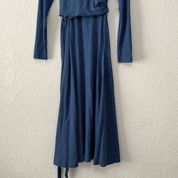 Peruvian Connection Fonteyn Indigo Wrap Dress - Picture 10 of 14
